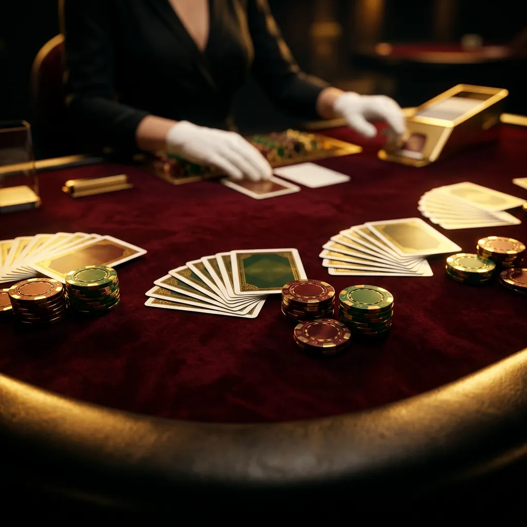 Table artwork for each live dealer card, matching the tables list order